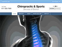 Tablet Screenshot of bostonchiropracticcenter.com